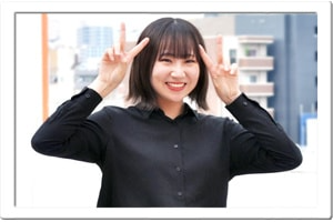 生徒のピース写真