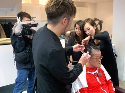 アインシュタイン稲田のセットをする校長2