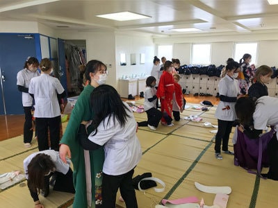 着付けの授業