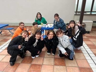 先輩と撮影
